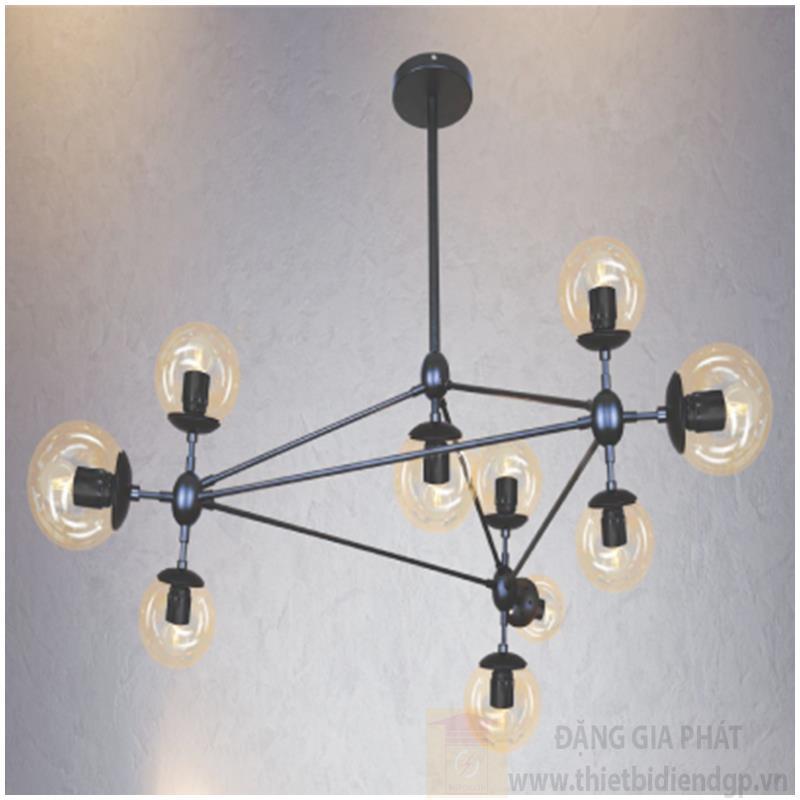 Đèn thả kiểu coffee Ø1000*H920+500, E14*10 lamp